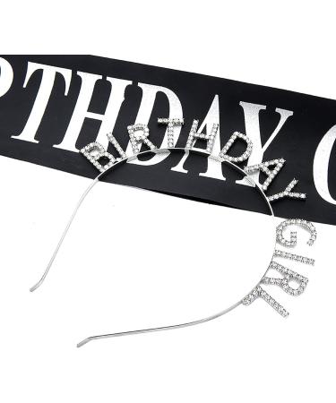Sparkle on Her Special Day with HAMYUTA Birthday Party Decorations - Happy Birthday Headband for Girls in Silver | Birthday Gifts - Buy Online on GoSupps.com