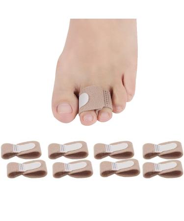 CXAFQ 8PCS toe Straightener straps toe correction rail wraps toe spacer curved toes overlapping toes hammer toes crooked toes and overlapping toes 8PCs 8PCs