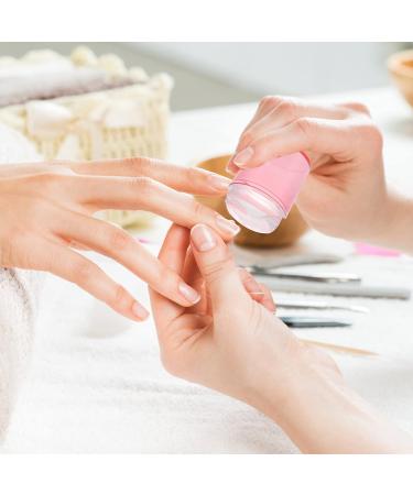 Lurrose Nail Art Accessories Gel | 8pcs Nail Stamper & Silicone Punch | Handheld Manicure Tool for Perfect Nail Designs - Buy Online on GoSupps.com