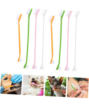 INOOMP 16 Pcs Pet Oral Toothbrush Dog Pp Dog Toothbrush and Toothpaste Dog Teeth Cleaning 1 count (Pack of 1) As Shownx2pcs - Buy Online on GoSupps.com
