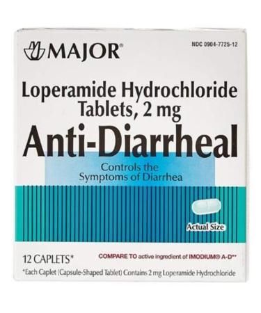 MAJOR Anti-Diarrheal (Loperamide 2 mg/Blister Packed Capsules (12)