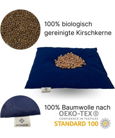 Buy ATC Handels GmbH Kirschkernkissen 25x30cm Blue - Natural Cherry Seed Grain Pillow for Heat & Cold Therapy | EU Made Relaxation Pillow - Buy Online on GoSupps.com