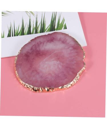 KALLORY Makeup Pallet Round Tray Nail Painting Tray Manicure Resin Palette Gel Finished Nail Art Nail Polish Medium Purple - Buy Online on GoSupps.com