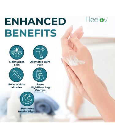 Magnesium Lotion Pure Soothing Magnesium Cream for Relaxation Better Sleep Muscle Health Leg & Joint Care Topical Magnesium Lavender Butter for Sleep Aid Non-Greasy Safe Easy to Use - Buy Online on GoSupps.com