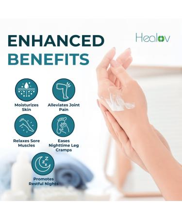 Magnesium Lotion Pure Soothing Magnesium Cream for Relaxation Better Sleep Muscle Health Leg & Joint Care Topical Magnesium Lavender Butter for Sleep Aid Non-Greasy Safe Easy to Use - Buy Online on GoSupps.com