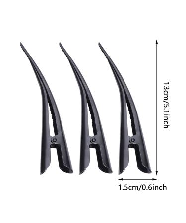 8-Pack Metal Duck Beak Hair Clips for Women & Girls - Slide-Resistant Teeth Design Perfect for DIY Hair Styling - 13cm - Buy Online on GoSupps.com