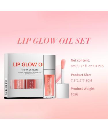 Xifyjus Crystal Jelly Moisturizing Lip Oil Set Hydraterende Lip Glow Oil Langdurige Plumping Lip Gloss Makeup Sexy Glow Oil Getinte Set Transparante Toot Lip Balm Hydraterende Lip Olie Herstellende Lip9901 9901B - Buy Online on GoSupps.com