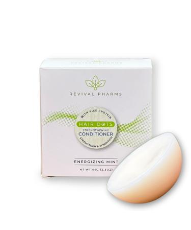 Hair Dot: Strengthening Hair Conditioner Bar I with Rice Protein I 65g I Energizing Mint Scent