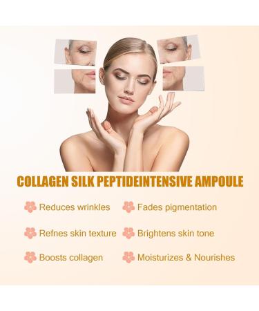 2PCS Deep Collagen Silk Peptide Lifting Ampoule Serum Korean Anti-Aging Facial Essence Intensive Firming Wrinkle-Smoothing Hydrating Non-Greasy Gentle Formul 50ML/1.69FL.OZ - Buy Online on GoSupps.com