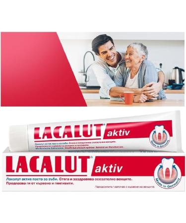 Acl Lacalut Toothpaste Aktiv 2 x 75ml - Buy Internationally | Best Oral Care Solution - Buy Online on GoSupps.com