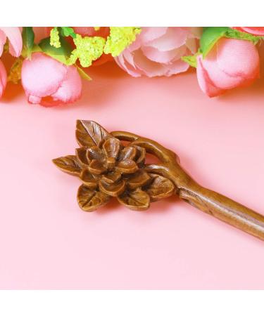 FRCOLOR Wooden Hair Stick Vintage Carved Chinese Hair Chopsticks for Buns Retro Handmade Hair Pin Hair Accessories for Women Long Hair Random Color - Buy Online on GoSupps.com
