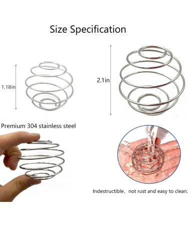 JIEPRO Lot de 6 boules en acier inoxydable pour m langer les prot ines 2 tailles de rechange pour shaker bouteille fouet milkshake prot ine m langeur 5 3 cm - Buy Online on GoSupps.com