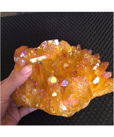 Natural Crystal Rough 1840g Light Orange Quartz Titanium Bismuth Silicon Rainbows Natural Stones and Minerals Gift - Buy Online on GoSupps.com