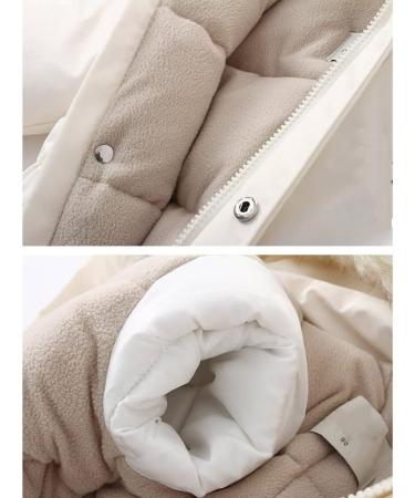 Baby Girls' Snowsuit Waterproof Ski Jacket - White (18-24 Months) - Buy Online on GoSupps.com