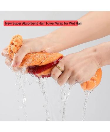 Super Absorbent Microfiber Hair Towel Wrap | Reduce Frizz & Dry Hair Fast | Bow Tie Design for Wet Hair - Buy Online on GoSupps.com