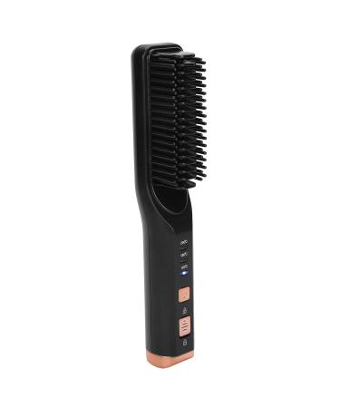 Buy Electric Hair Straightener Brush | Rapid Heating USB Rechargeable | Styling Tool for All Hair Types - Black - Buy Online on GoSupps.com