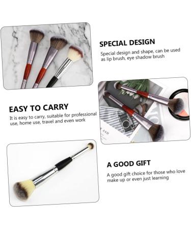 DOITOOL Woman Cosmetic Brush 3pcs Double-ended Makeup Brush Eyeshadow Stick Double Head Brush Foundation Eyeshadow Applicator - Buy Online on GoSupps.com