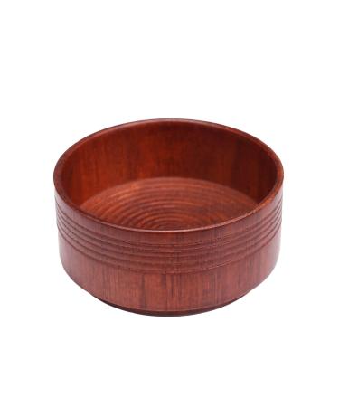 Shaving soap peel made of wood shaving soap peel mug tool natural for men razor cleaning foam round with the goal the best shave of your high frequency rod (Brown One size)