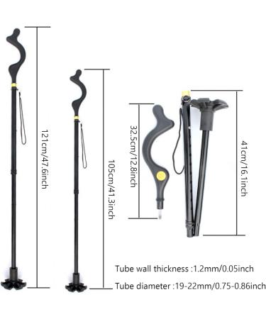 Elderly folding walking cane walking crutches for walking for The old man helps walk to climb hikes rods of bo - Buy Online on GoSupps.com