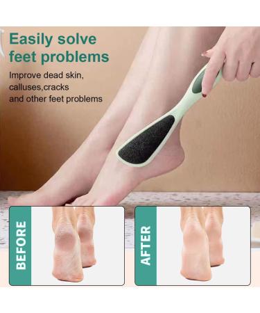 Garegce Foot File for Hard Skin Comfortable Foot Scraper Gentle Cuticle Remover Hard Skin Remover Foot and Hand (Green) Double Side-Green - Buy Online on GoSupps.com