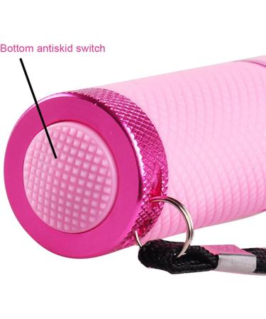 Mini 9 LEDs 395nm UV Flashlight for LED UV Gel Nail Curing Lamp and Facial Mask Detection - Buy Online on GoSupps.com