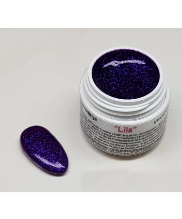 5ml UV Exclusiv glitter gel purple