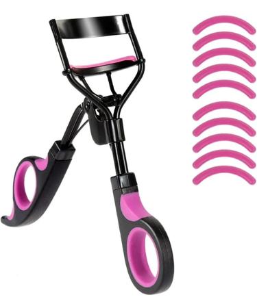 Professional Eyelash Curler with 10 Replacement Pads - Long-lasting Makeup Beauty Tool for Perfect Lashes | X7162-1c - Buy Online on GoSupps.com