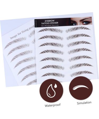 HAPINARY 4pcs Eyebrow Stickers Decal Stickers Stick on False Eyebrows Cosmetics 6d Transfer Stickers Make up - Buy Online on GoSupps.com