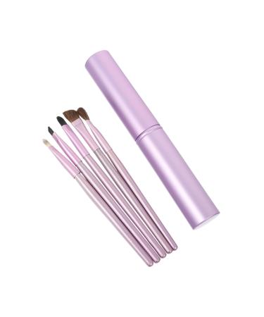 Angoily 5 Pcs Horsehair Eyeshadow Brush Women s Suits Eye Blending Brush Makeup Eyeshadow Tool Gel Travel