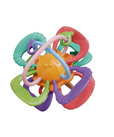 Baby Teething Toys for Babies 0-6 Months 6-12 Months Baby Teething Relief Rattle & Sensory Teether Toys BPA Free Baby Chew Toys Baby Toys 0-6 Months 6 to 12 Months Baby boy Girl Gifts