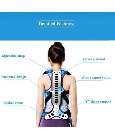 1Pcs Posture Corrector Back Support Comfortable Back and Shoulder Brace for Men Women - Medical Device to Improve Bad Posture (Size : Large) Made in China - Buy Online on GoSupps.com