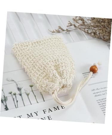 Healeved 10 Pcs Soap Bag Soap Saver Holder Exfoliating Soap Pouch Exfoliating Meshes Face Soap Sisal Beige - Buy Online on GoSupps.com