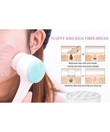 Soft Bristle Facial Brush Soft Bristle Facial Brush for Deep Pore Cleaning Makeup Removal Massaging Rejuvenating Delicate and Sensitive Face Skin 2 pcs CA - Buy Online on GoSupps.com