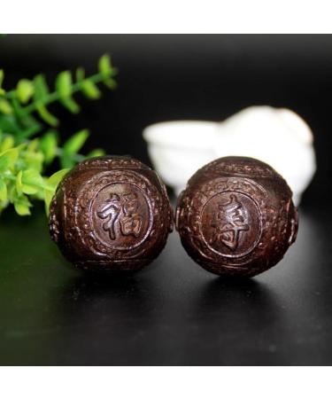 Unbit Baoding Balls - Hand-Carved Walnut Stress Relief & Meditation Exercise Marble Balls (Color G) - International Shipping - Buy Online on GoSupps.com