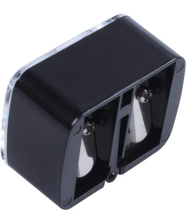 Pyatofyy Precision Cosmetic Pencil Sharpener - 2 Holes Black | Eyebrow & Eyeliner Sharpener - Buy Online on GoSupps.com
