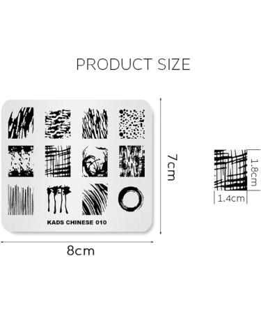 KADS Chinese Style Nail Art Stamping Plate - Stencil Nails Tool (CN010) - Buy Online on GoSupps.com