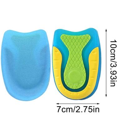 Comfortable Orthopedic Insoles for Pain Reduction | U-Shaped Heel Cushion Inserts for Women & Men | Heel Spur Support | Professional Shoe Inserts in Blue - Buy Online on GoSupps.com
