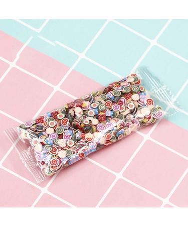 Rongweiwang 1000 Pcs 3D Polymer Clay Nail Slices - Cartoon Flower & Fruit Nail Art Stickers for Spring Manicure - Buy Online on GoSupps.com