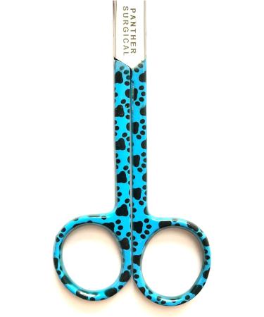 Stainless Steel Bandage Scissors 14 cm - Multi-Coloured Footprint Pattern for First Aid - Durable & Stylish - Buy Online on GoSupps.com