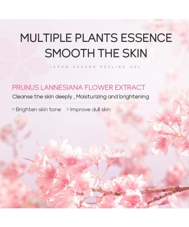 Buy AKARY Sakura Face Peeling Gel - Gentle Exfoliator for Dead Skin Removal Dark Spot Treatment & Skin Firming - All Skin Types - International Shipping Available - Buy Online on GoSupps.com