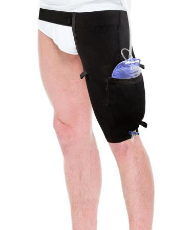 Premium Catheter Leg Bag Holder - Cotton Urinary Drainage Sleeve for X-Large Comfort & Support - Buy Online on GoSupps.com