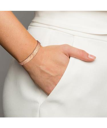 3500 Gauss Magnetic Therapy Copper Bracelet for Arthritis - 99.99% Pure Copper with 8 Magnets - Plum Blossom Design for Improved Blood Circulation & Weight Loss - Buy Online on GoSupps.com