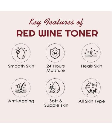 Red Wine Facial Kit with Toner - Deep Exfoliation & Radiant Skin | Perfect for Acne & Oily Skin | International Shipping - Buy Online on GoSupps.com