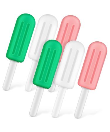 Ultechnovo retainer container case 6 pcs on the stem silicone to chewing the braces accessories forersal compartment dose of the dinner Device container box child oral care pebble gel as shown medium