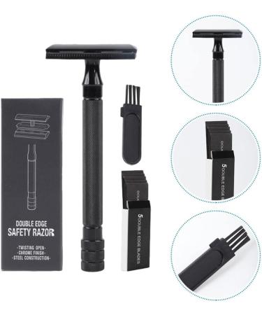 Buy Frcolor 2 Set Manual Safety Razor for Men | Double Edge & Straight Edge Razors - Perfect for Smooth Shaving - Buy Online on GoSupps.com
