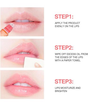 Fruity Roll on Lip Gloss Lip Oil Lip Balm Lip Glosses Fruit Transparent Glossy Lip Gloss Set for Lip Care and Keep Lips Moisturized - Buy Online on GoSupps.com