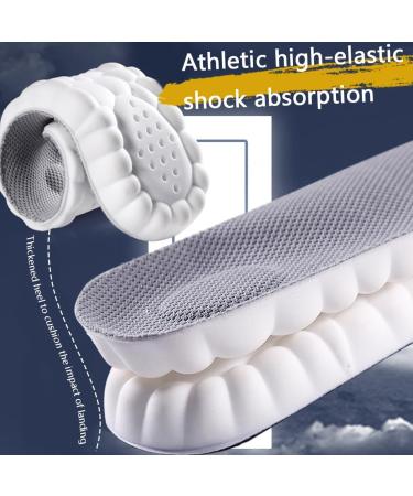 Buy 3 Pairs Cloudstride 4D Insoles for Men & Women - Super Soft U-Shape Memory Foam Breathable Shock Absorption Ankle Protection (11-12 Black) - International Shipping Available - Buy Online on GoSupps.com