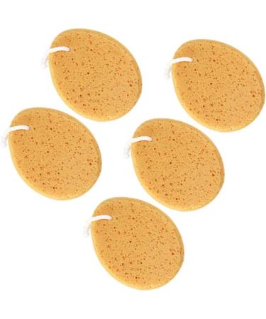 Milisten 5pcs Bathing Mesh Pouf Scrubber - Yellow Loofah Shower Ball & Exfoliating Mitt - Ideal Bathroom Accessories for Baby & Adults - Buy Online on GoSupps.com
