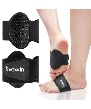 Arch Support Compression Sleeves for Flat Feet Adjustable Velcro Plantar Fasciitis Braces for Fallen Arches Unisex Orthotic Arch Support Wrap for High Arch Feet Pain Relief