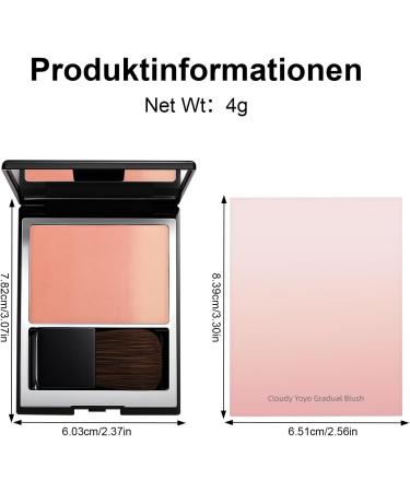  Erinde Erinde Blush Powder Delicate and Long Lasting Blush with Fine Shine Easy to Blend Silky Texture Shine & Natural Makeup Finish #04 - Buy Online on GoSupps.com